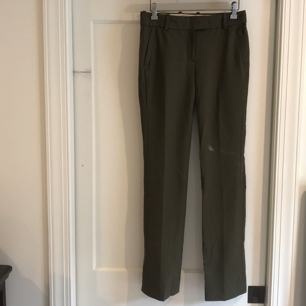 J. crew Campbell Trouser in Forrest green